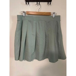 Mint pleated schoolgirl uniform skirt size large #0221